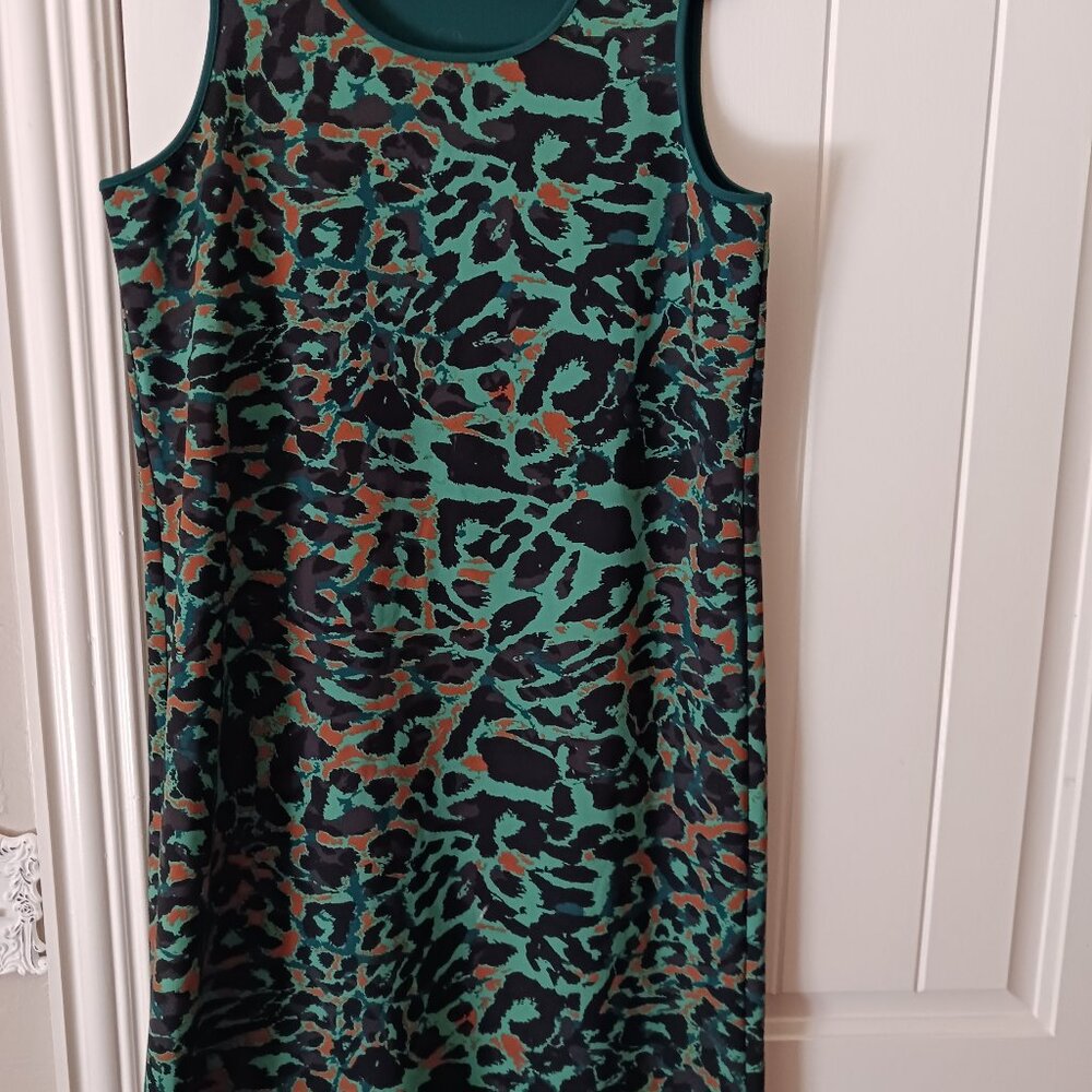 Chicos Animal Print Hi-Lo Sleeveless Sz L